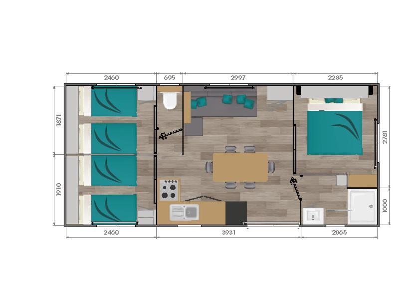 Отель Complexe Les 4 Saisons Oust Номер фото
